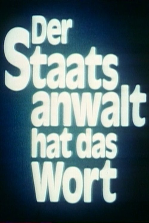 Постер: Der Staatsanwalt hat das Wort
